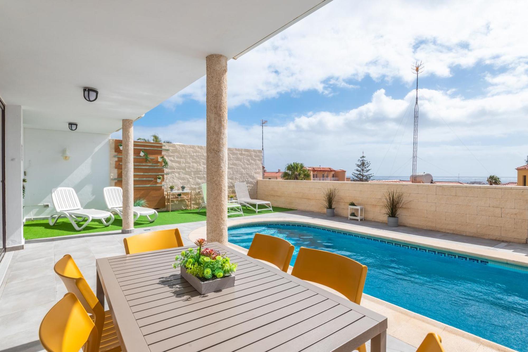 Casa Los Tejales With Climatized Private Pool Эль-Медано Экстерьер фото